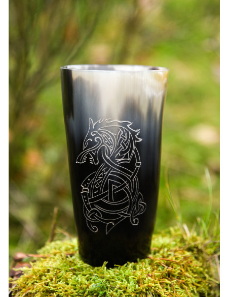 Viking wolf Fenrir glass in buffalo... Viking wolf Fenrir glass in buffalo...