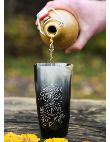 Viking wolf Fenrir glass in buffalo... Viking wolf Fenrir glass in buffalo...