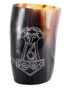 Viking Thor's Mjölnir glass in buffalo horn (150-250 ml.)