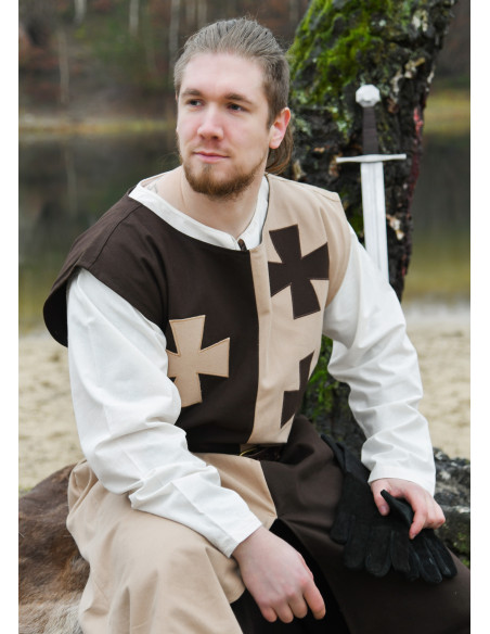Medieval tabard with Templar crosses...