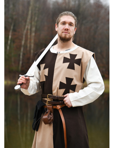 Medieval tabard with Templar crosses...