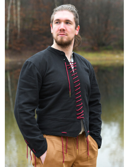 Black Bernhard medieval doublet with...