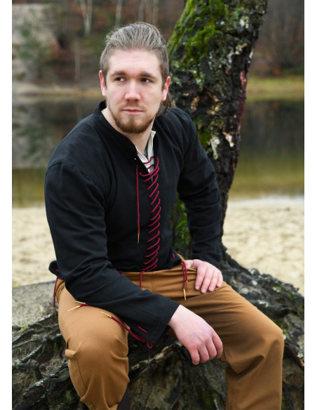 Black Bernhard medieval doublet with...