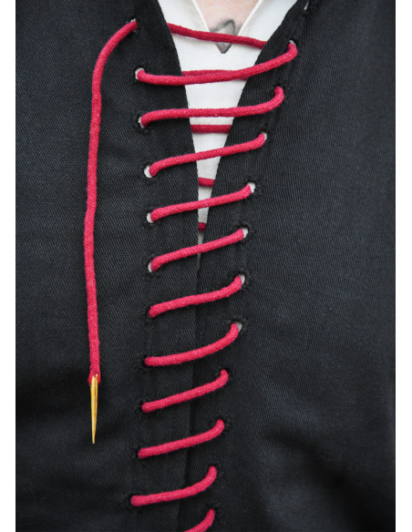 Black Bernhard medieval doublet with...