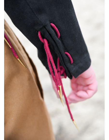 Black Bernhard medieval doublet with...