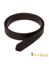 Medieval brown leather belt without buckle, (2.9 cm.)