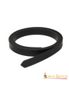 Medieval black leather belt without buckle, (1.9 cm.)