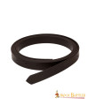Medieval brown leather belt without buckle, (1.9 cm.)