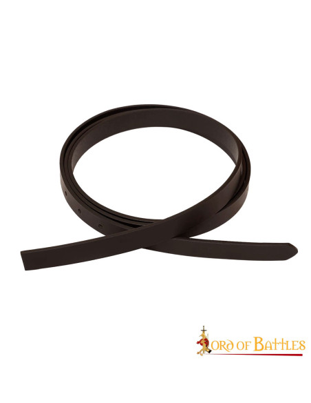 Medieval brown leather belt without... Medieval brown leather belt without...