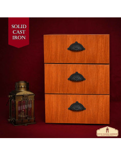 Set of 4 medieval drawer handles (9.6x5.4 cm.) 2