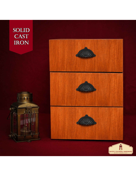 Set of 4 medieval drawer handles...