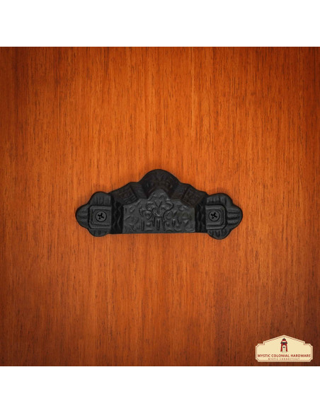 Set of 4 medieval drawer handles...