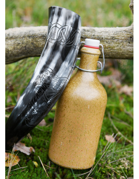 Viking horn Fenrir wolf to drink...