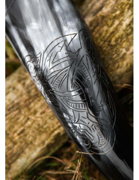 Viking horn Fenrir wolf to drink...