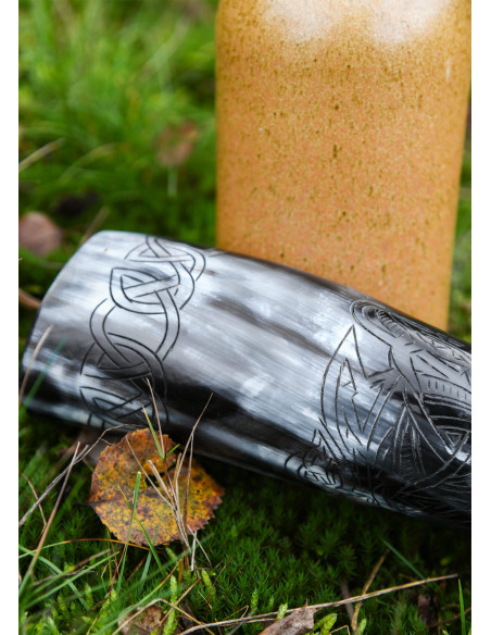 Viking horn Fenrir wolf to drink...