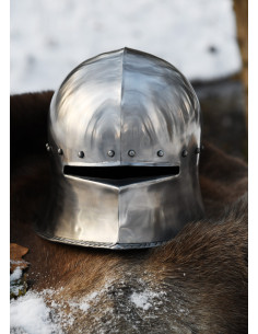Functional medieval German Sallet helmet, year 1480 2
