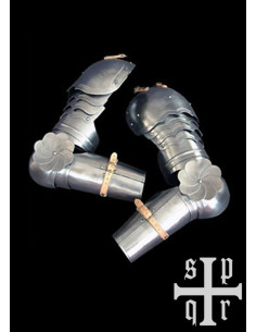 Gothic medieval steel arms, 16th century