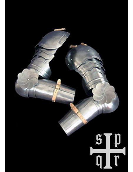 Gothic medieval steel arms, 16th century