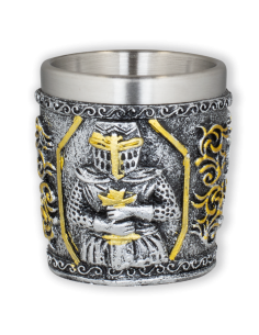 Gold-silver Templar shot glass (6 cm.)
