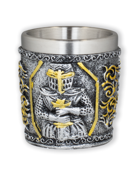 Gold-silver Templar shot glass (6 cm.)