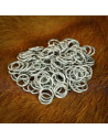 Polished zinc steel chain mail ring bag (10 mm.)