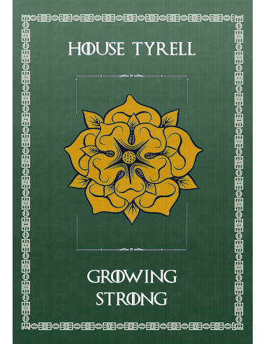 Banner Game of Thrones House Tyrell (70x100 cms.)
 Material-Polyester