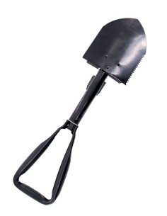 Third steel folding tactical shovel (46 cm.)