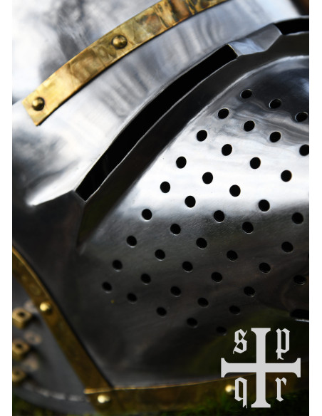 Medieval beaked basin with removable... Medieval beaked basin with removable...