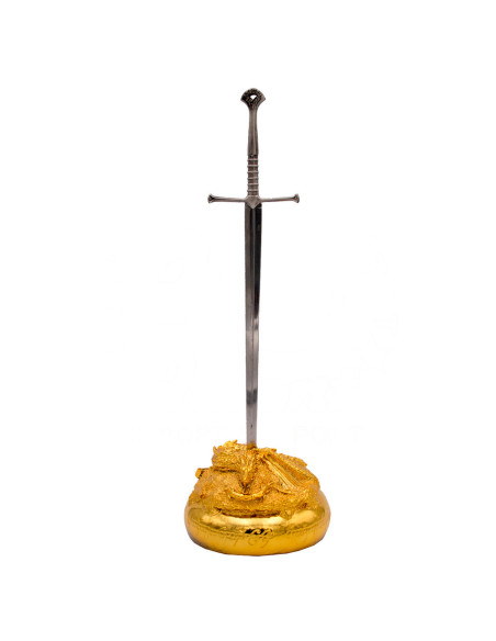 Anduril letter opener with Smaug...