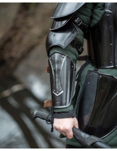 Medieval set of bracelets and greaves Katharina models,... 2