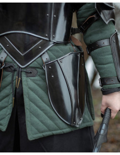 Medieval belt with straps, Katharina model, dark finish