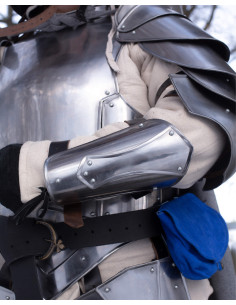 Medieval set of bracelets and greaves Katharina models,...