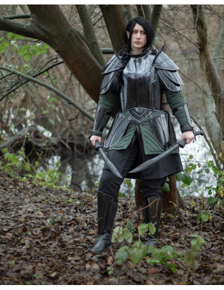 Medieval breastplate in blackened...