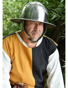 Kettle helmet with ear and cheek protection, 15th century 2