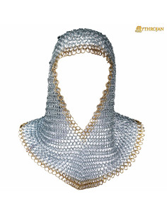 Mild steel chain mail executioner, brass edge (10 mm.)