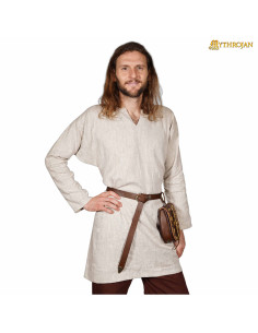 Viking tunic for men, Erling model, natural color