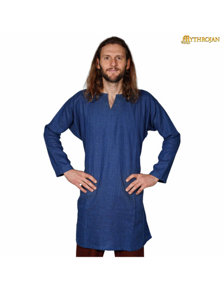 Viking tunic for men, Erling model, blue