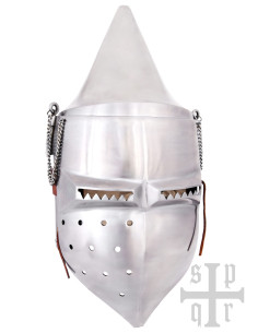 Medieval basin with visor 14th century