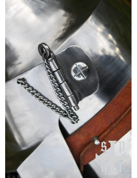 Medieval basin with visor 14th century Medieval basin with visor 14th century