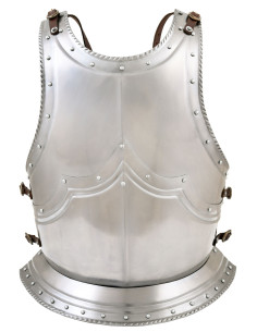 Complete Gothic style breastplate, 1.2 mm steel.