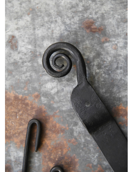 Medieval coat rack with removable hooks