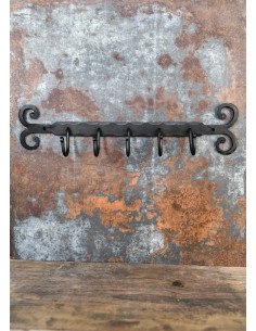 Medieval coat rack with 5 hooks (38.5 cm.) 2