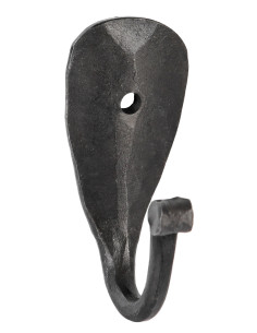 Medieval hand forged wall hook