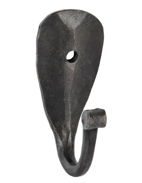 Medieval hand forged wall hook