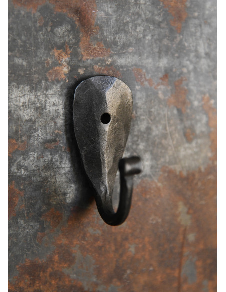 Medieval hand forged wall hook