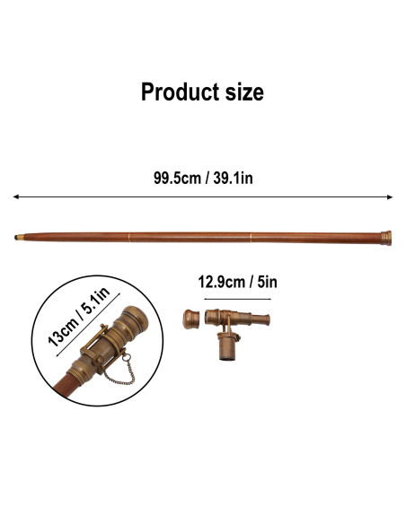 Steampunk model cane with spyglass...