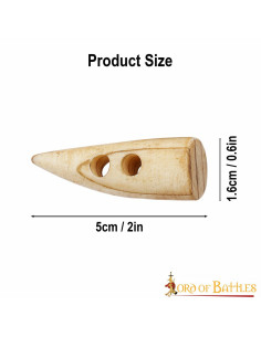 Pack of 5 authentic horn closures for bags 2