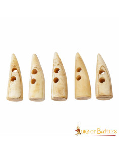 Pack of 5 authentic horn closures for bags