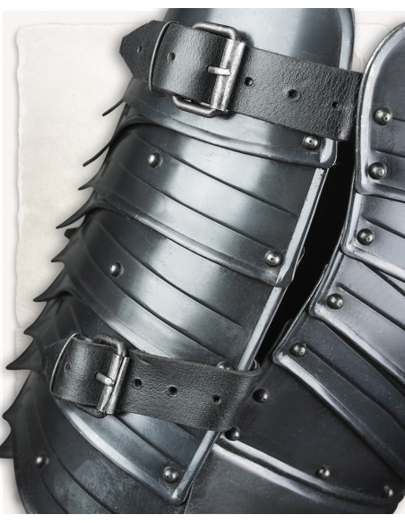 Medieval breastplate in aged steel...