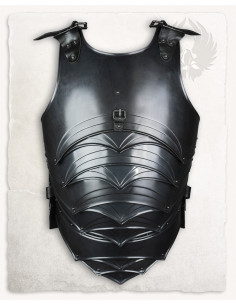 Medieval breastplate in aged steel Dragomir model